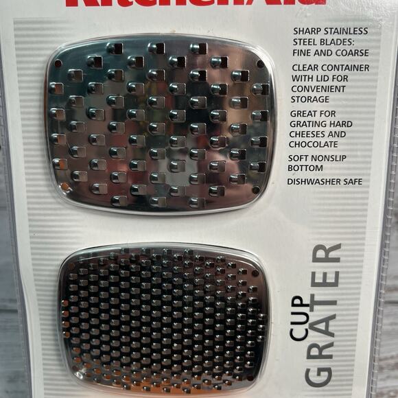 KitchenAid Cup Grater Orange Fine And Course Blades NEW Kitchen Aid - Picture 2 of 5